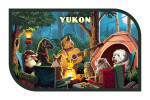 Yukon - Painterly - Pack Life - Dogs Around Campfire - Contour
