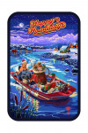 Happy Howlidays - Painterly - Santa Dog & Helpers - Contour