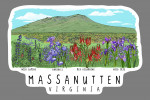 Massanutten, Virginia - Line Drawing - Contour