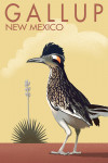 Gallup, New Mexico - Lithograph - Roadrunner