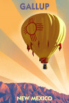 Gallup, New Mexico - Lithograph - Hot Air Balloon