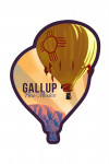 Gallup, New Mexico - Lithograph - Hot Air Balloon - Contour