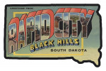 Rapid City, South Dakota - Large Letter Scenes - Contour