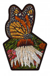 Paper Mosaic - Monarch Butterfly - Contour