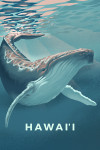 Hawai'i - Humpback Whale - Lithograph