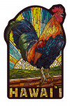 Hawai'i - Rooster - Mosaic - Contour