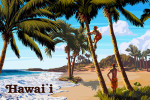 Hawai'i - Painterly - Coconut Tree Climbers