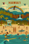 Hawai'i - Beach - Geometric