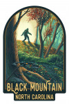 Black Mountain, North Carolina - Wanderer - Bigfoot in Forest - Contour