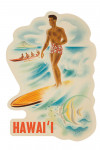 Hawai'i - Vintage Surfer - Contour