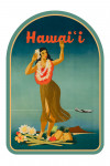Hawai'i - Vintage Hula - Contour