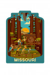 Missouri - Geometric - Forest - Contour