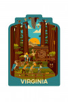 Virginia - Geometric - Forest - Contour