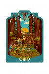 Ohio - Geometric - Forest - Contour