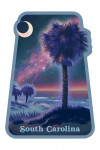 South Carolina - Palmetto Moon - Lithograph - Contour