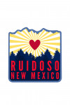 Ruidoso, New Mexico - Heart and Treeline - Contour