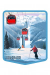 Colorado - Lithograph - Gondolas - Contour