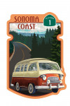 Sonoma Coast, California - Hwy 1 - Camper Van - Contour