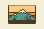 Simple Vector - Mountain Range