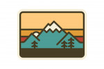 Simple Vector - Mountain Range - Contour
