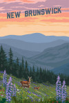 New Brunswick - Deer & Spring Flowers