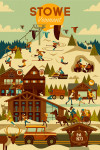 Stowe, Vermont - Geometric - Ski Resort