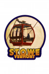 Stowe, Vermont - Gondola & Full Moon - Contour