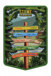 Stowe, Vermont - Signpost - Forest & Camp - Contour