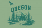 Oregon - Artist's Sketchbook - Mountainscape