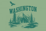 Washington - Artist's Sketchbook - Mountainscape