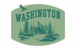 Washington - Artist's Sketchbook - Mountainscape - Contour