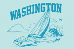 Washington - Artist's Sketchbook - Sailboat At Sea