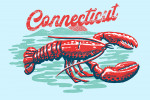 Connecticut - Distressed Ink - Red Lobster