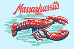 Massachusetts - Distressed Ink - Red Lobster