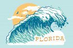 Florida - Distressed Ink - Perfect Wave
