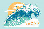 Texas - Distressed Ink - Perfect Wave