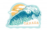 Canada - Distressed Ink - Perfect Wave - Contour