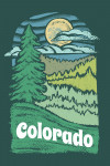 Colorado - Chalk Art - Evergreen Treescape