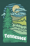 Tennessee - Chalk Art - Evergreen Treescape