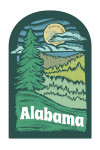 Alabama - Chalk Art - Evergreen Treescape - Contour