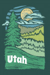 Utah - Chalk Art - Evergreen Treescape