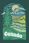Canada - Chalk Art - Evergreen Treescape