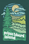 Prince Edward Island - Chalk Art - Evergreen Treescape