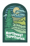 Northwest Territories - Chalk Art - Evergreen Treescape - Contour