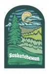 Saskatchewan - Chalk Art - Evergreen Treescape - Contour