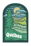 Quebec - Chalk Art - Evergreen Treescape - Contour