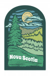 Nova Scotia - Chalk Art - Evergreen Treescape - Contour