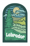 Labrador - Chalk Art - Evergreen Treescape - Contour
