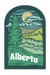 Alberta - Chalk Art - Evergreen Treescape - Contour
