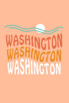 Washington - Coastal Typography - Wavy Type